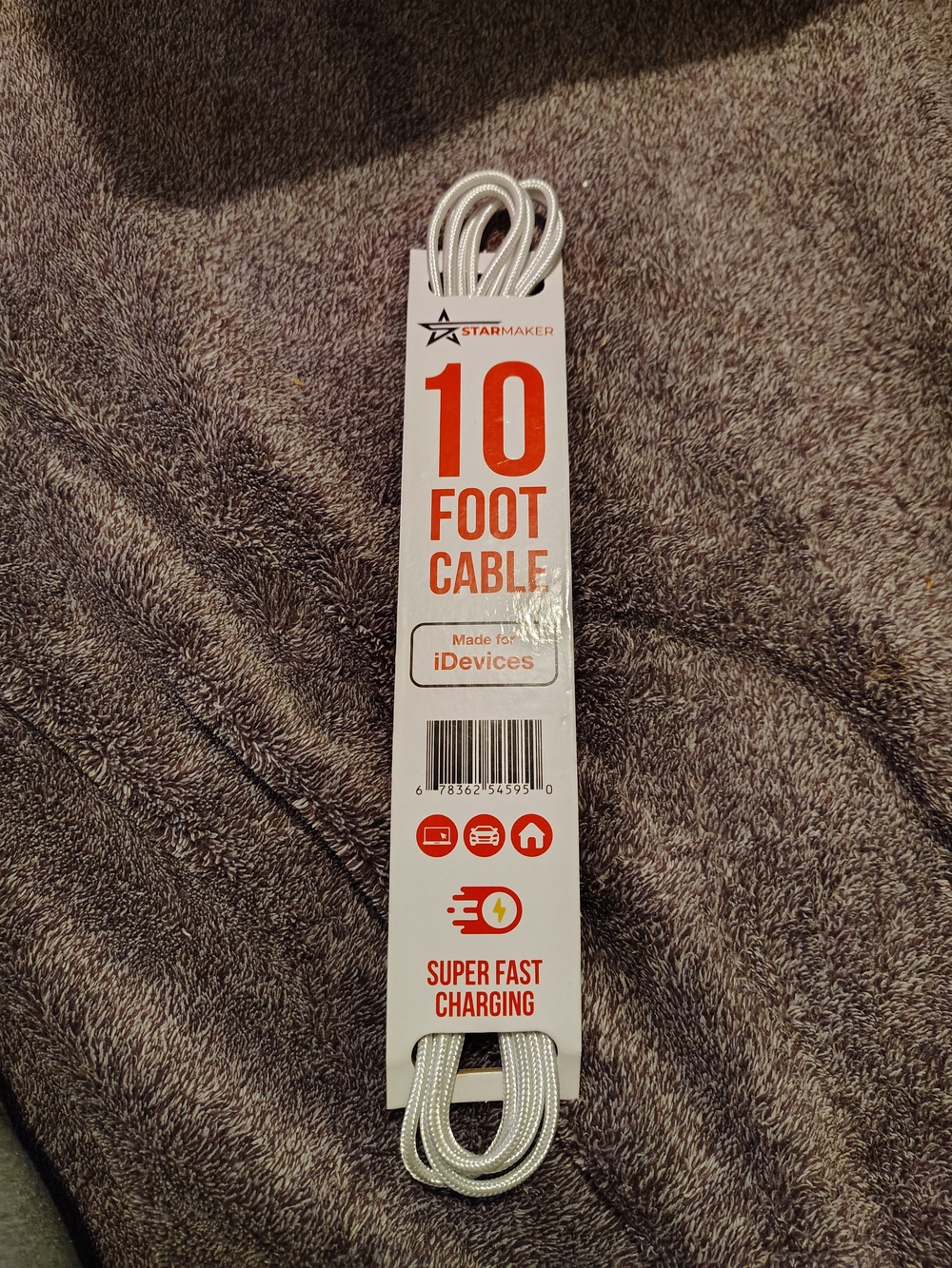 & Other Stories White Braided 10-Foot Charging Cable